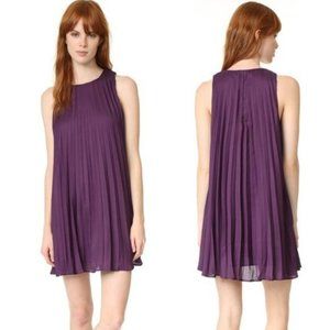 NWT BB Dakota Edisto Pleated Sleeveless Swing Dress